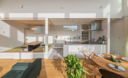 注文住宅メーカー ウィズホーム 家の写真