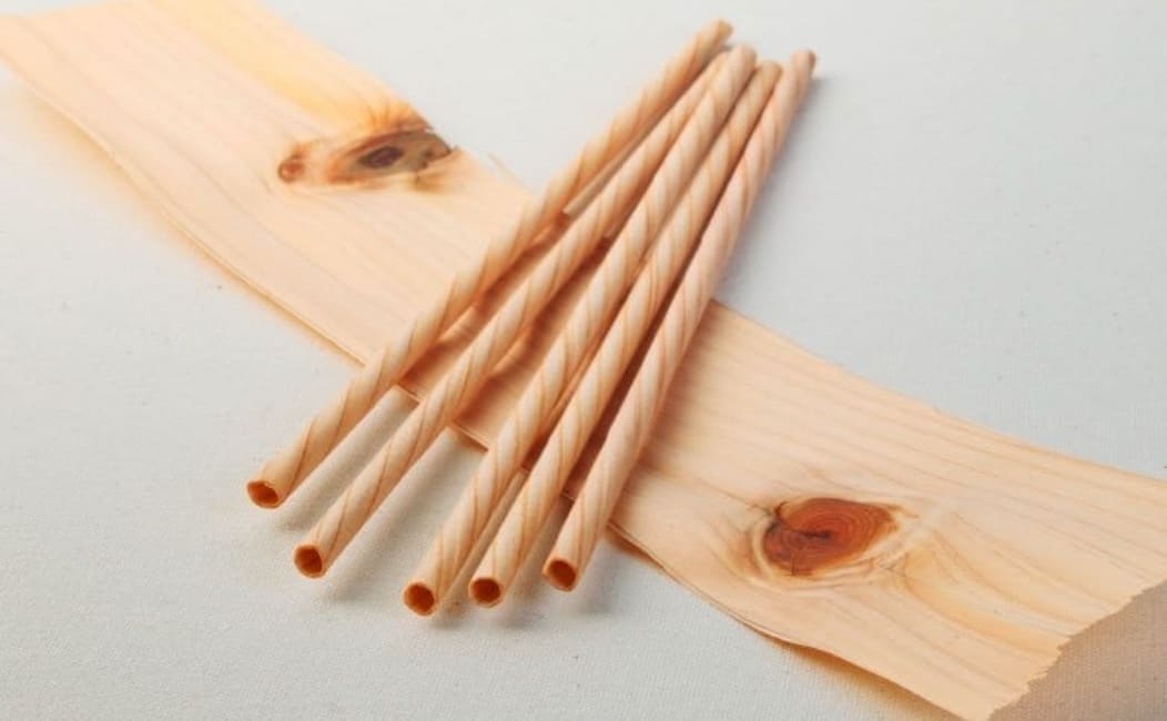 木のストロー